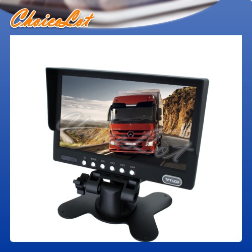 7inch Car Rear Audio Video 1/ 2/ 4 Screen Split Monitor