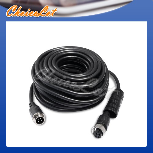10m Extension Video&Power Cable With 4pin Connectors For Car Camera/Monitor Use