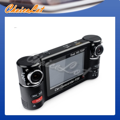 HD DV Dual Camera Car Camera Dash DVR Video Recorder Camcorder Cycle Record